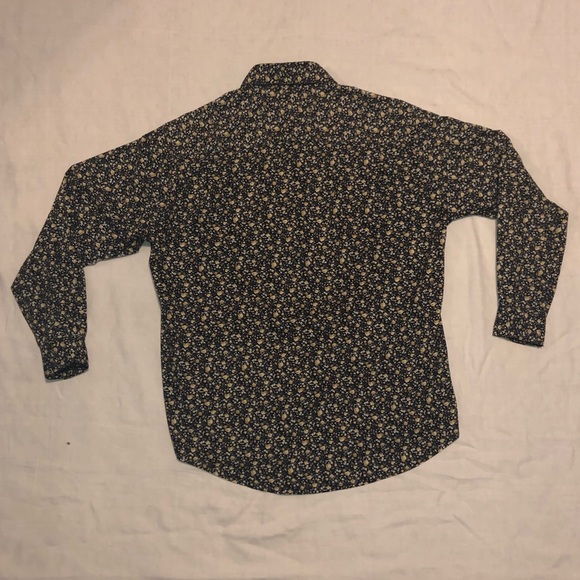 Laura Ashley Floral Long-Sleeved ButtonDown Blouse - Picture 2 of 10